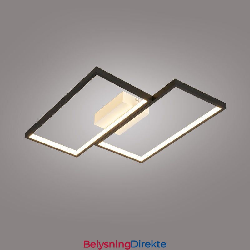 Innfelt Mosaikk Geometrisk Firkantet Taklampe