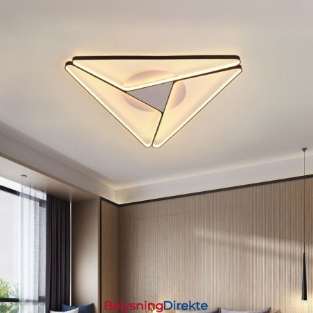 Minimalistisk Trekantet Taklampe I Innfelt Form