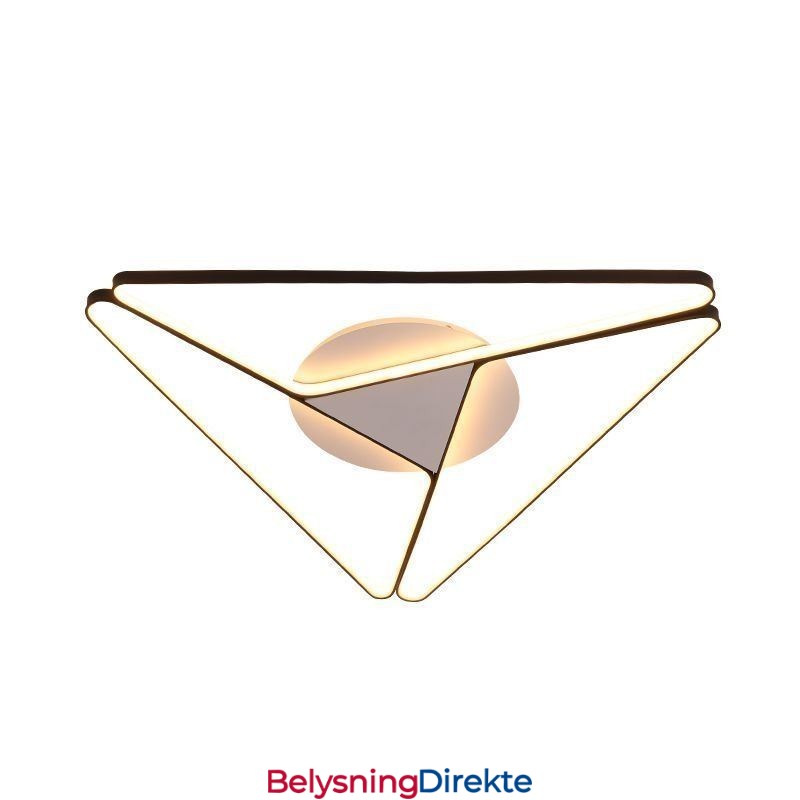 Minimalistisk Trekantet Taklampe I Innfelt Form