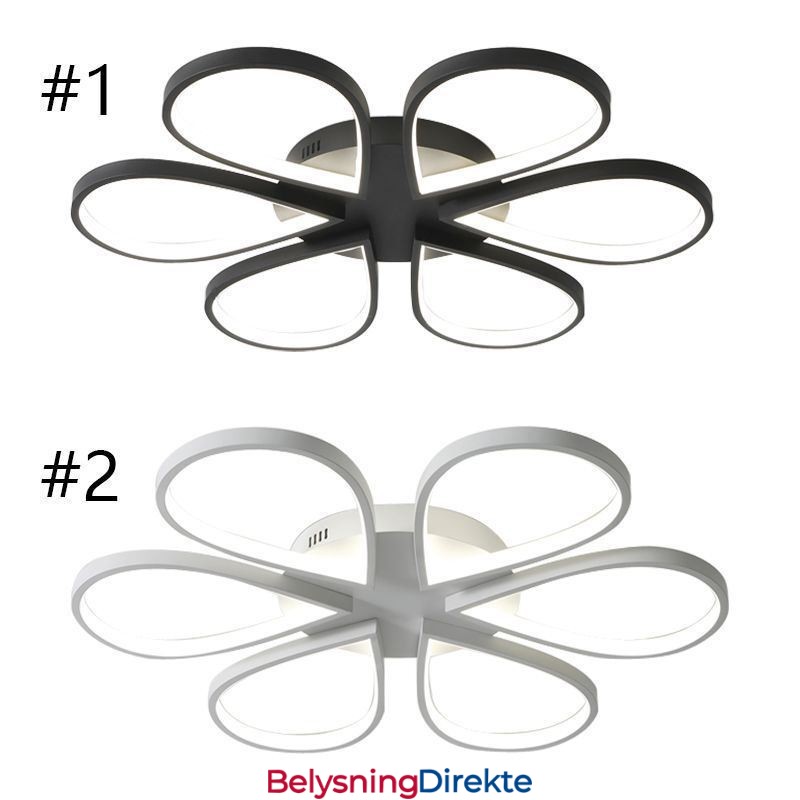 Minimalistisk Kløver Taklampe Med Innfelt Tak