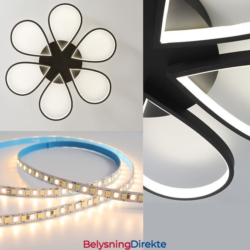 Minimalistisk Kløver Taklampe Med Innfelt Tak