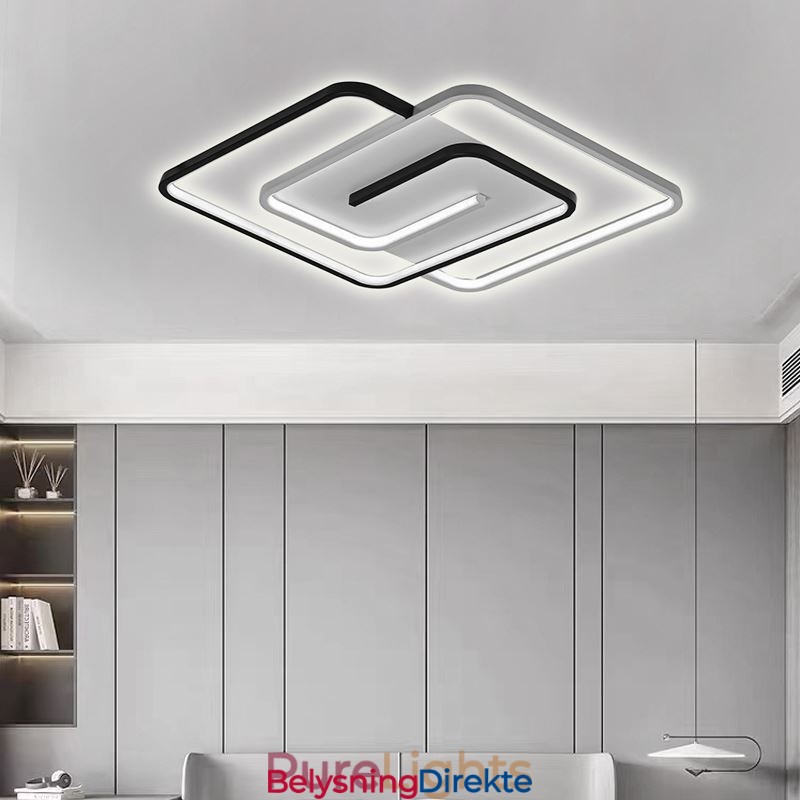 Innfelt Akryl, Firkantet Taklampe