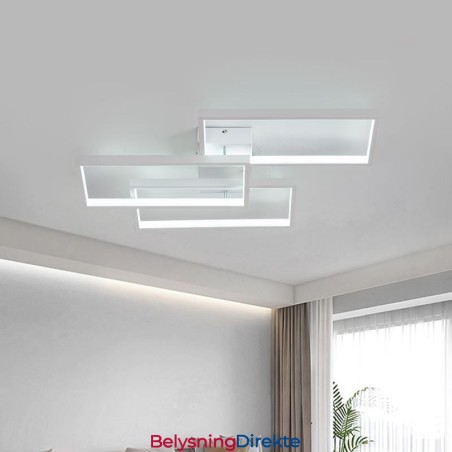 Innfelt Akryl Geometrisk Rektangulær Taklampe