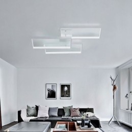 Innfelt Akryl Geometrisk Rektangulær Taklampe