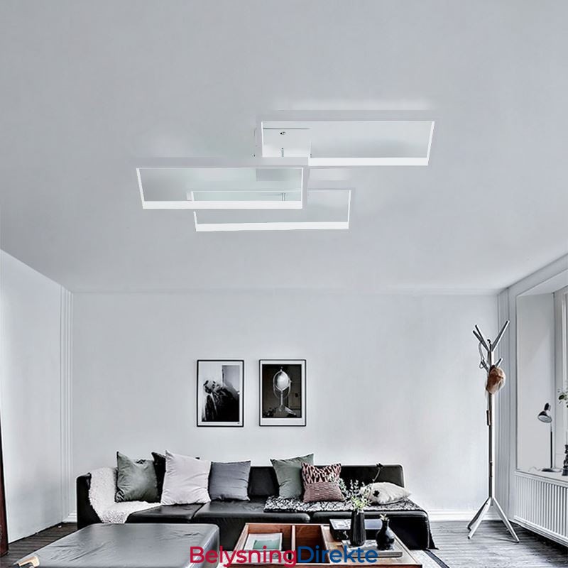 Innfelt Akryl Geometrisk Rektangulær Taklampe