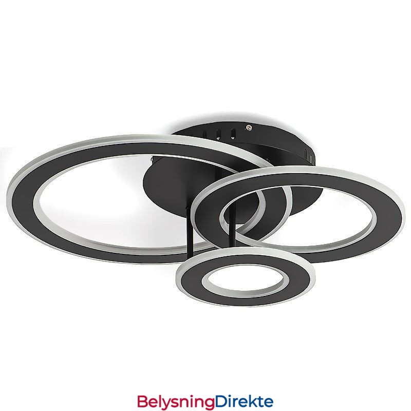 Innfelt Trippel Rund Akryl Taklampe