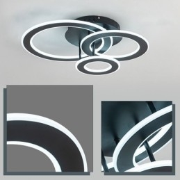 Innfelt Trippel Rund Akryl Taklampe