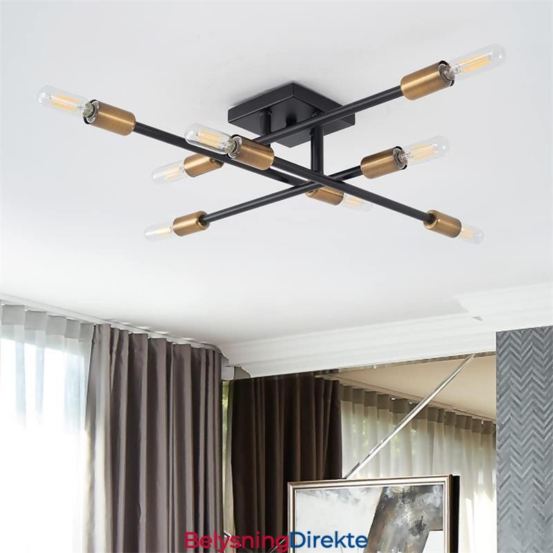 Dekorativ Taklampe I Landlig Retrostil I Amerikansk, Industriell Stil