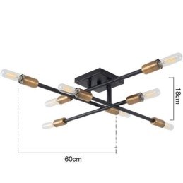Dekorativ Taklampe I Landlig Retrostil I Amerikansk, Industriell Stil