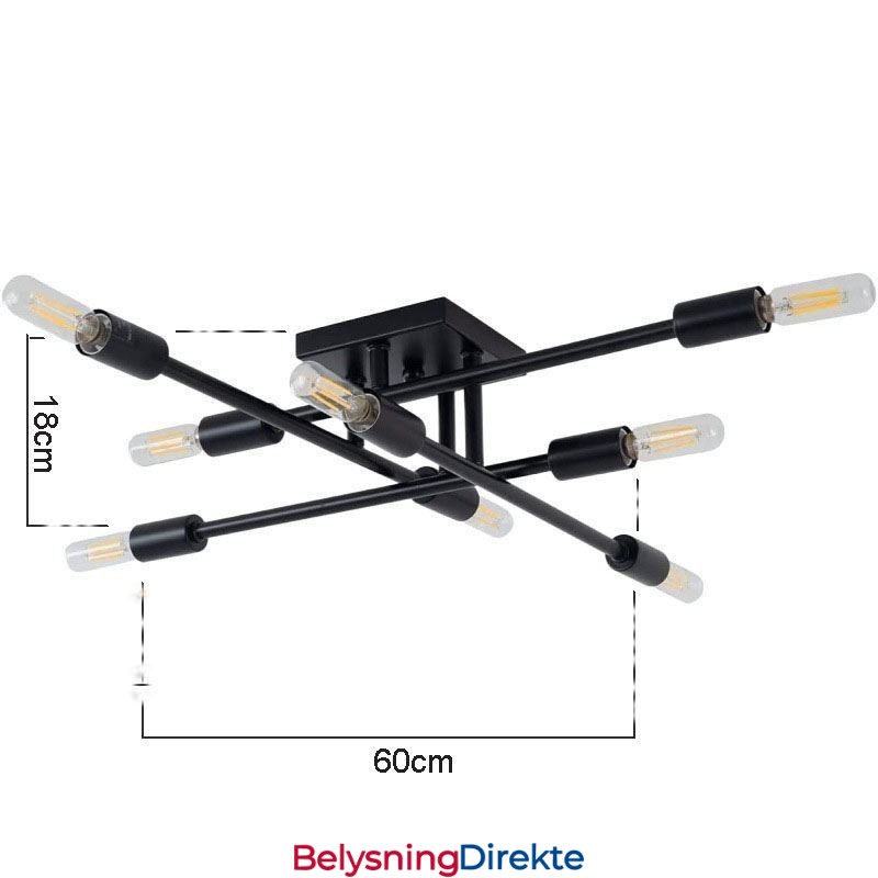 Dekorativ Taklampe I Landlig Retrostil I Amerikansk, Industriell Stil