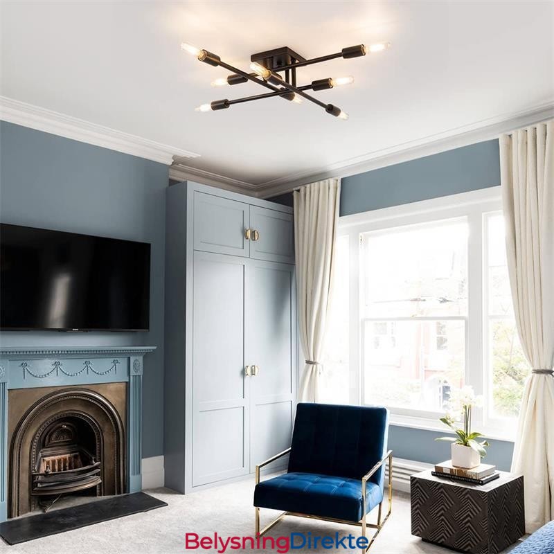 Dekorativ Taklampe I Landlig Retrostil I Amerikansk, Industriell Stil