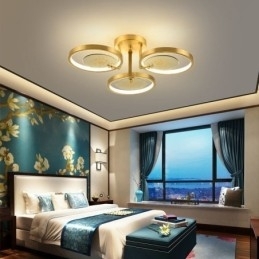 Innfelt Taklampe I Akrylkobber Med Kunsttrykk