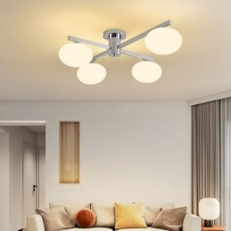 Nordisk Glass Innfelt Kreativ Smijerns Taklampe