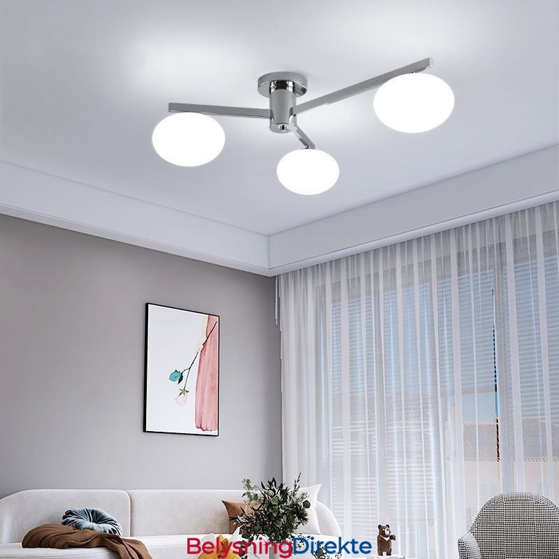 Nordisk Glass Innfelt Kreativ Smijerns Taklampe