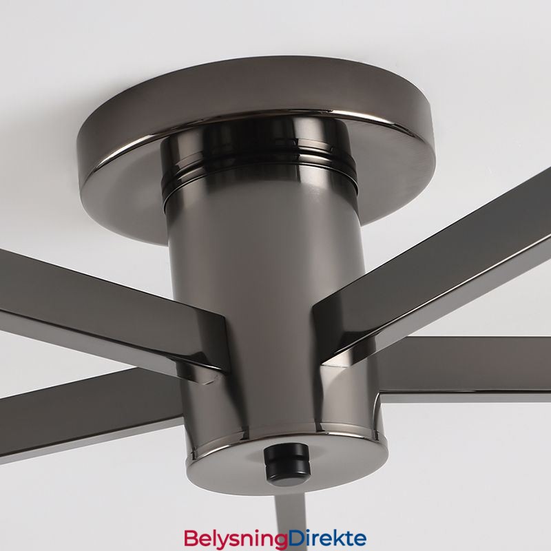 Nordisk Glass Innfelt Kreativ Smijerns Taklampe