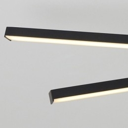 Moderne, Enkel, Innfelt Taklampe I Aluminium Med Kunststripe
