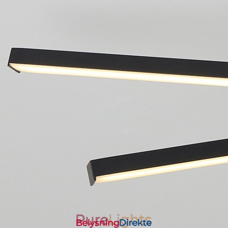 Moderne, Enkel, Innfelt Taklampe I Aluminium Med Kunststripe