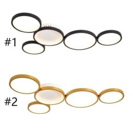 Moderne Kunstig Taklampe I Aluminium, Innfelt