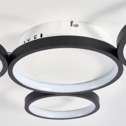 Moderne Kunstig Taklampe I Aluminium, Innfelt