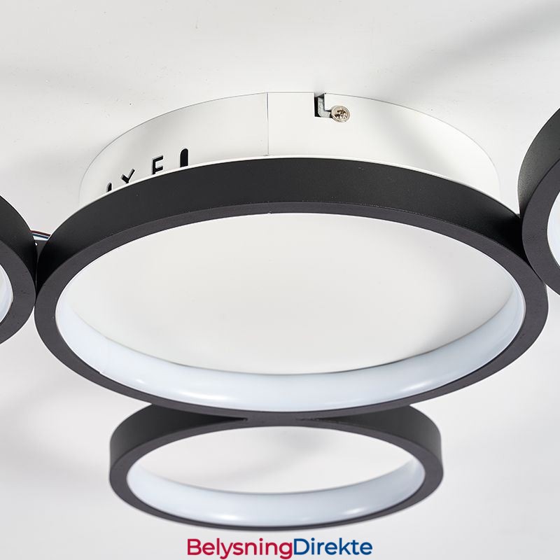 Moderne Kunstig Taklampe I Aluminium, Innfelt