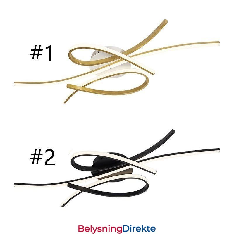 Minimalistisk Innfelt Taklampe I Aluminium Med Kunstig Sommerfugl