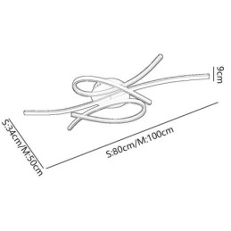 Minimalistisk Innfelt Taklampe I Aluminium Med Kunstig Sommerfugl