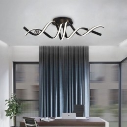 Moderne Innfelt Aluminiums Kunstspiral Taklampe