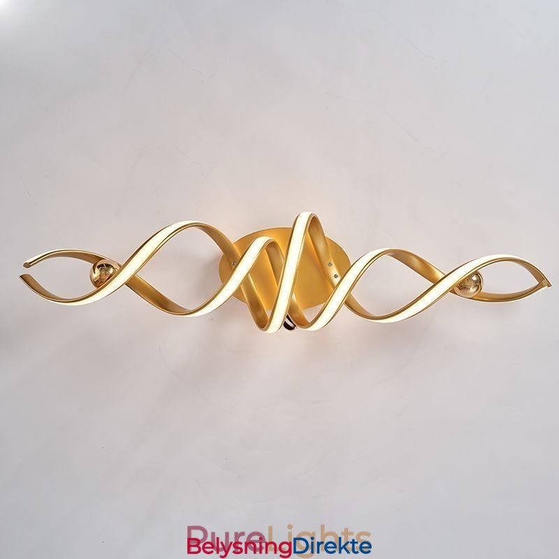 Moderne Innfelt Aluminiums Kunstspiral Taklampe