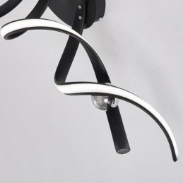 Moderne Innfelt Aluminiums Kunstspiral Taklampe