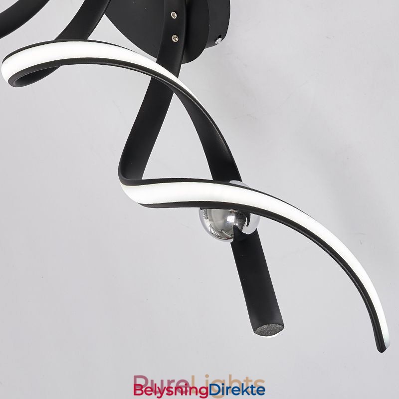 Moderne Innfelt Aluminiums Kunstspiral Taklampe