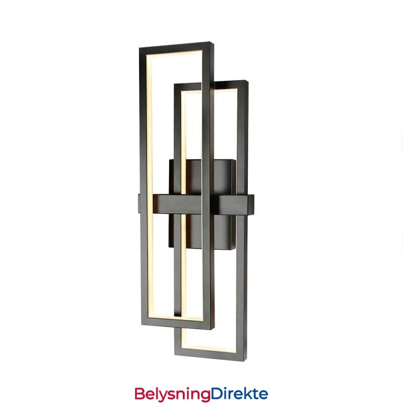 Minimalistisk, Innfelt, Geometrisk, Firkantet Taklampe I Aluminium