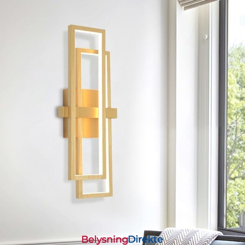 Minimalistisk, Innfelt, Geometrisk, Firkantet Taklampe I Aluminium