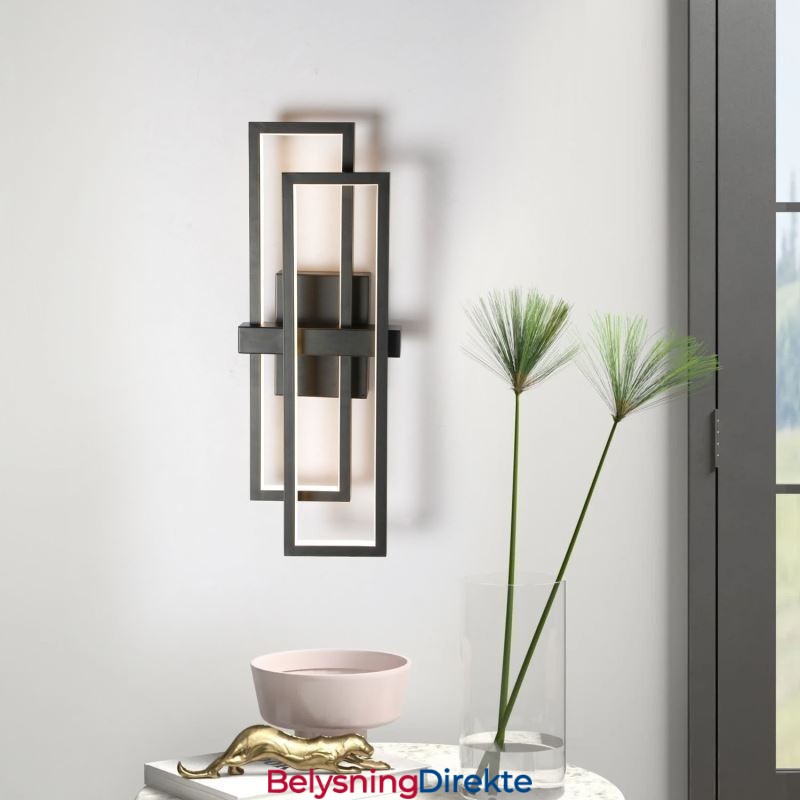 Minimalistisk, Innfelt, Geometrisk, Firkantet Taklampe I Aluminium