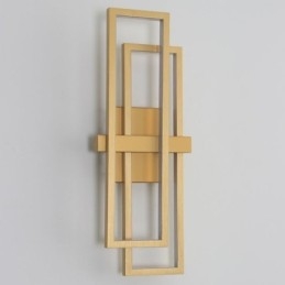 Minimalistisk, Innfelt, Geometrisk, Firkantet Taklampe I Aluminium