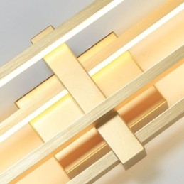 Minimalistisk, Innfelt, Geometrisk, Firkantet Taklampe I Aluminium