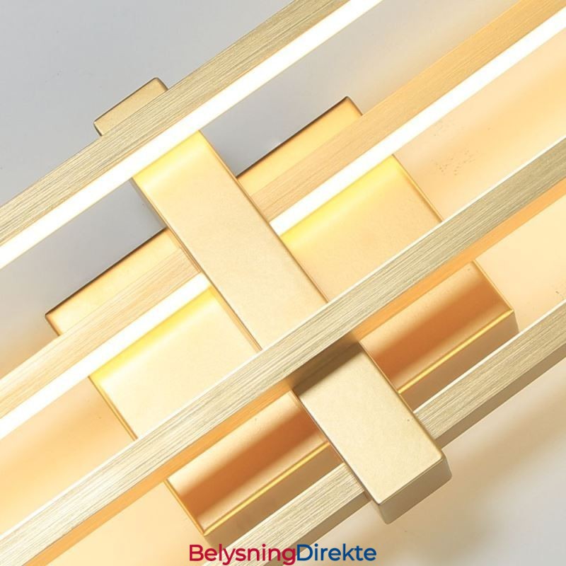 Minimalistisk, Innfelt, Geometrisk, Firkantet Taklampe I Aluminium