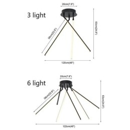 Kreativ Innfelt Aluminiums Kunst Vindmølle Taklampe