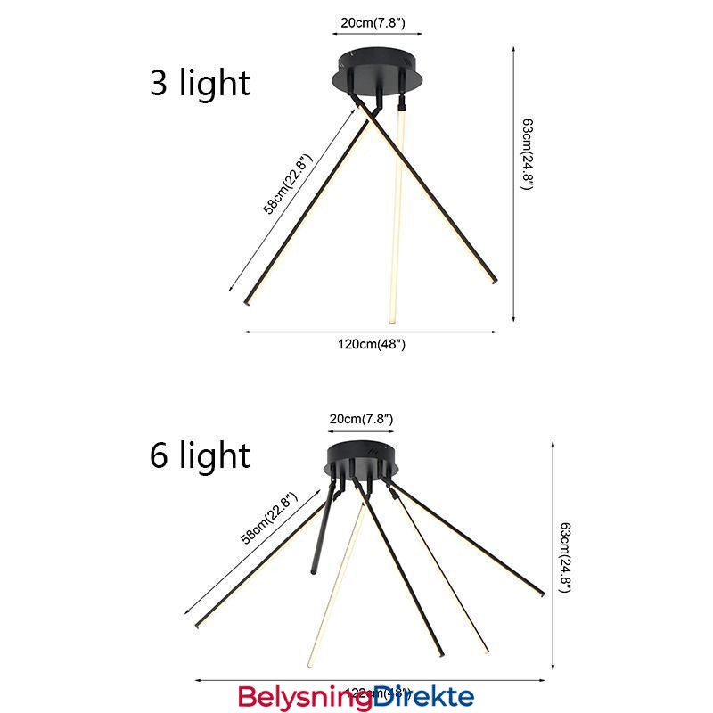Kreativ Innfelt Aluminiums Kunst Vindmølle Taklampe