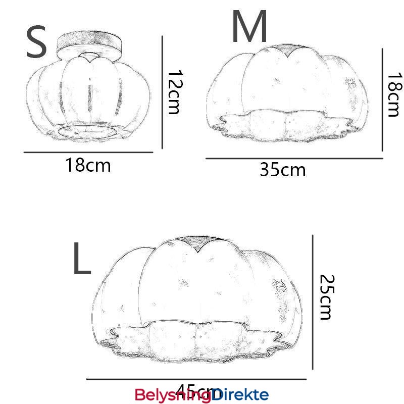 Japanske Retro Taklamper Med Ett Hode, Gresskar Og Innfelt Montering
