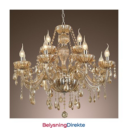 Lysekrone I Krystall, Luksuriøs, Moderne, 2-Etasjes, Stue, 12 Lys