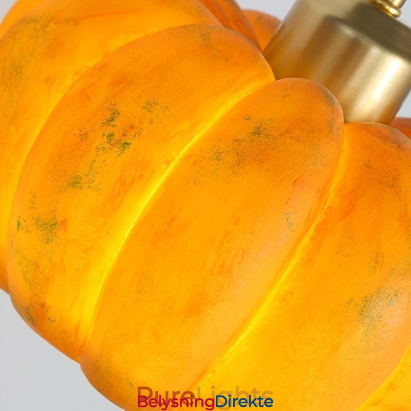 Dobbel Liten Japansk Retro Taklampe Med Gresskar Og Innfelt Tak