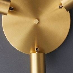 Moderne Innfelt Gyllen Svart Innfelt Med 3 Lys Kobber Kunstbelysning