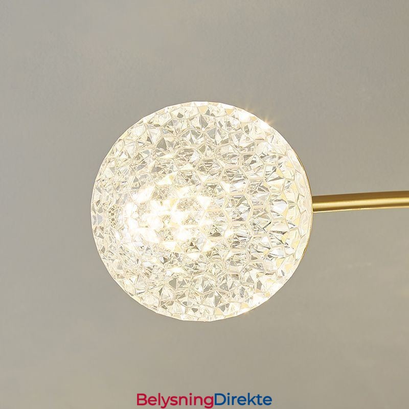 Moderne, Innfelt Gyllen Taklampe, Dekorativ Lampe