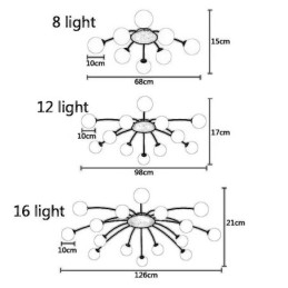 Moderne, Innfelt, Svart Taklampe, Dekorativ Lampe