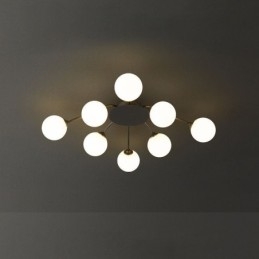 Moderne, Innfelt, Svart Taklampe, Dekorativ Lampe