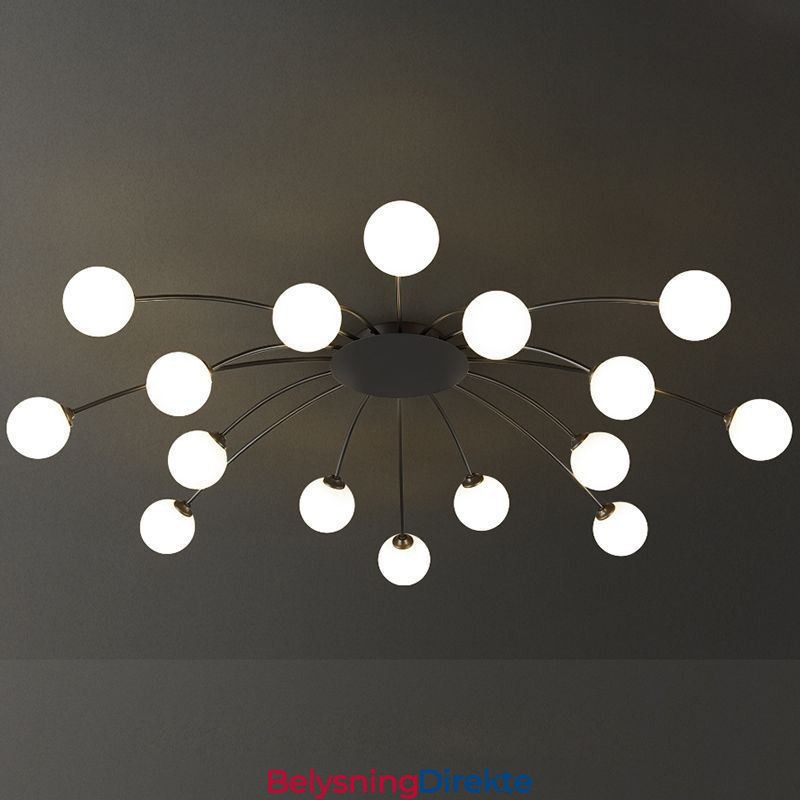 Moderne, Innfelt, Svart Taklampe, Dekorativ Lampe