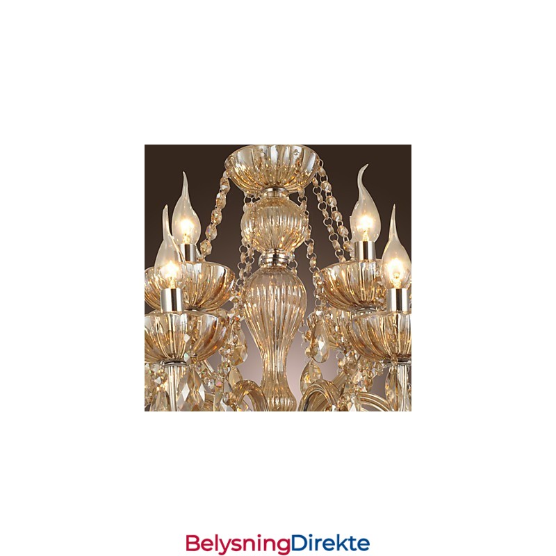 Lysekrone I Krystall, Luksuriøs, Moderne, 2-Etasjes, Stue, 12 Lys