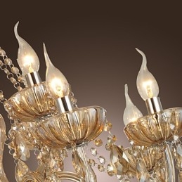 Lysekrone I Krystall, Luksuriøs, Moderne, 2-Etasjes, Stue, 12 Lys