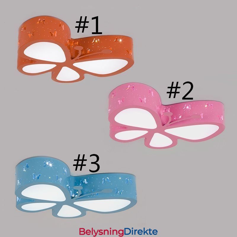 Butterfly Flush Mount Moderne Metall Takarmatur