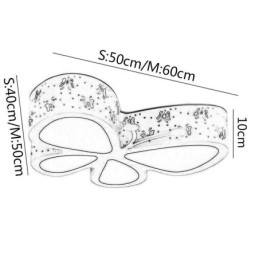 Butterfly Flush Mount Moderne Metall Takarmatur